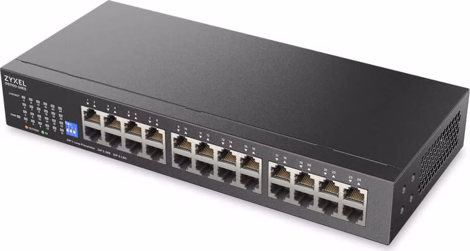 Zyxel GS1100-24ES  24 port Gigabit - DIP selector Unmanaged Switch v3