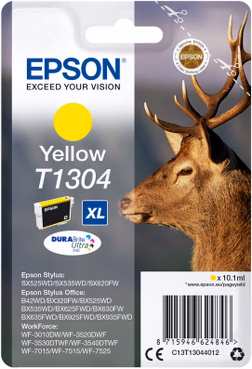 Atramentová tyčinka EPSON Singlepack "Deer" Yellow T1304 DURABrite Ultra Ink (10,1 ml)