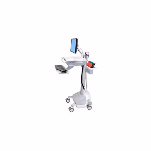 ERGOTRON StyleView® EMR Cart with LCD Arm, SLA Powered, pojízdný stojan, NTB/LCD, Klávesnice, myš, s napájením