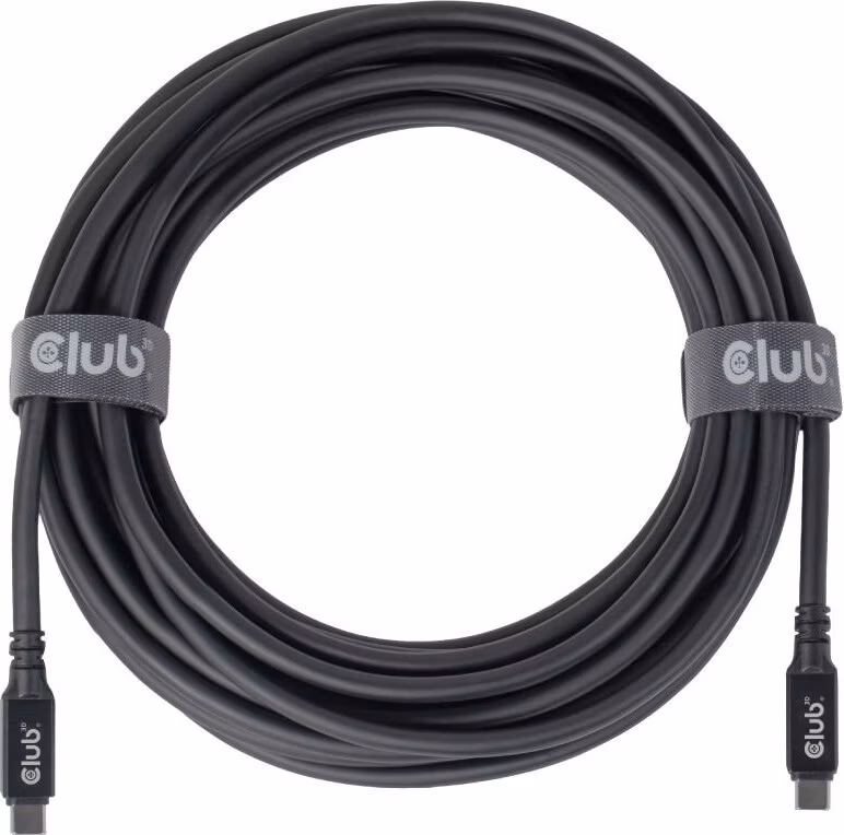 Club3D Kabel USB-C, 60W, 9m, 8k60Hz, 20Gbps, černá