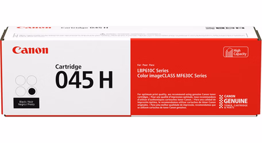 Canon originální toner CRG-045H BK (černá, 2800str.) pro i-SENSYS MF635Cx, MF633Cdw, MF631Cn, LBP613Cdw, LBP611Cn