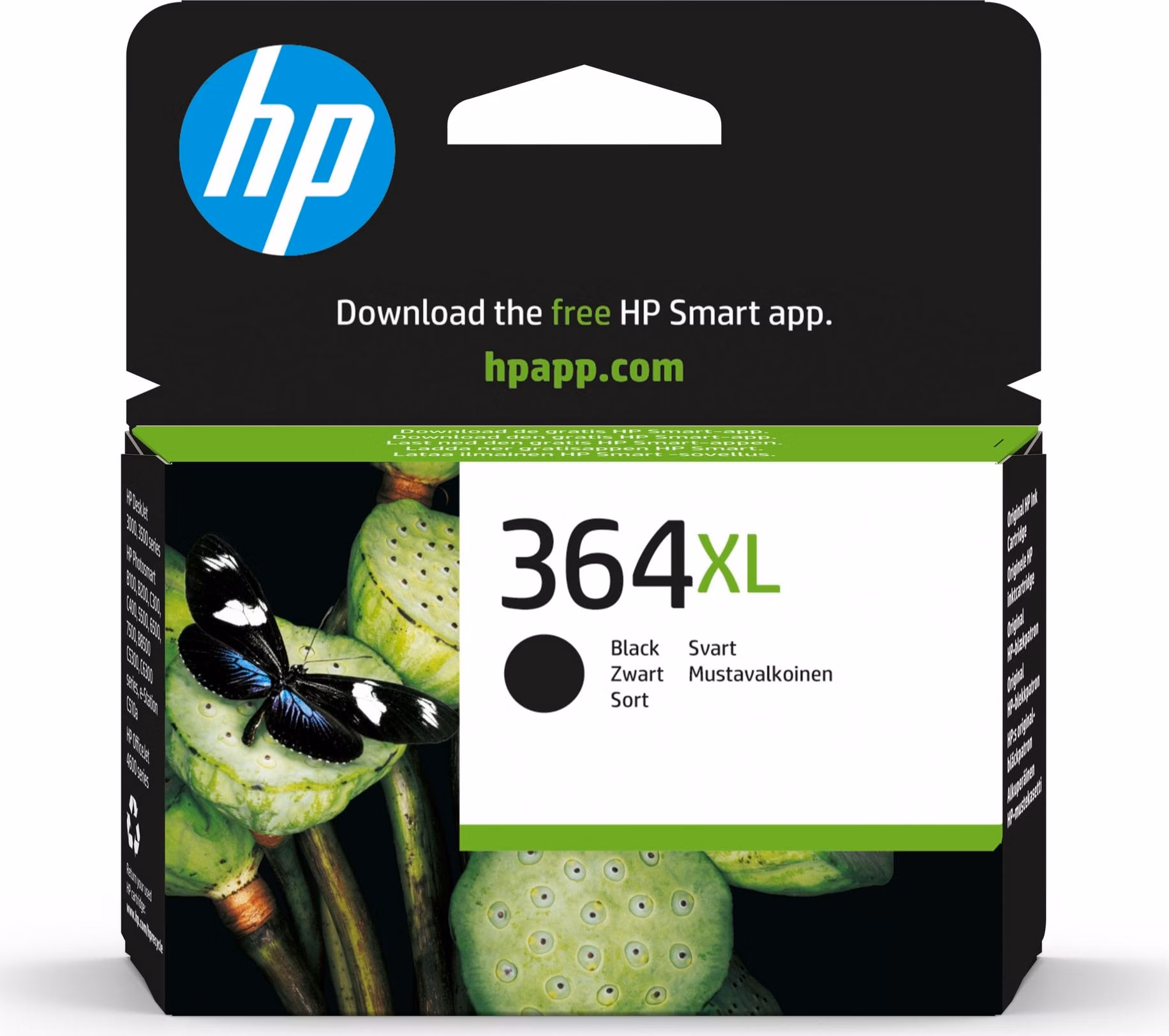 HP 364XL Black Ink Cart, 18 ml, CN684EE (550 pages)