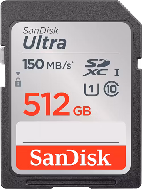SanDisk Ultra SDXC 512GB 150MB/s Class10 UHS-I