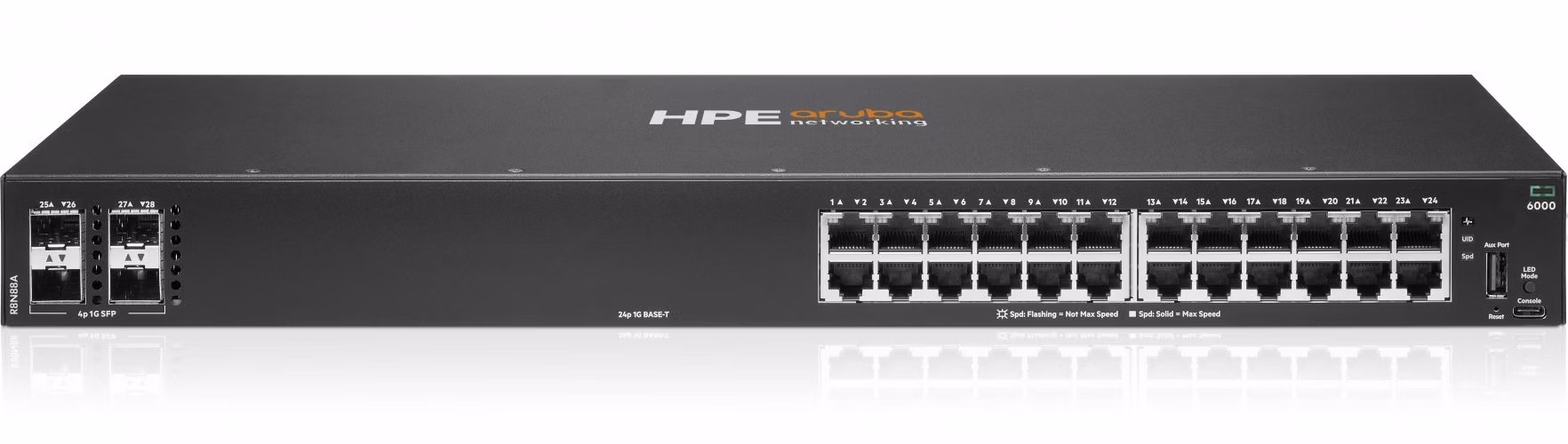 HPE Aruba Networking CX 6000 24G 4SFP Switch