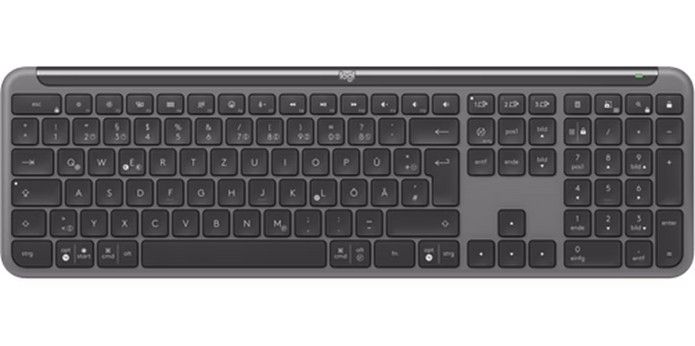 Logitech® K950 SIGNATURE SLIM WIRELESS KEYBOARD - GRAPHITE-US INT'L-2.4GHZ/BT