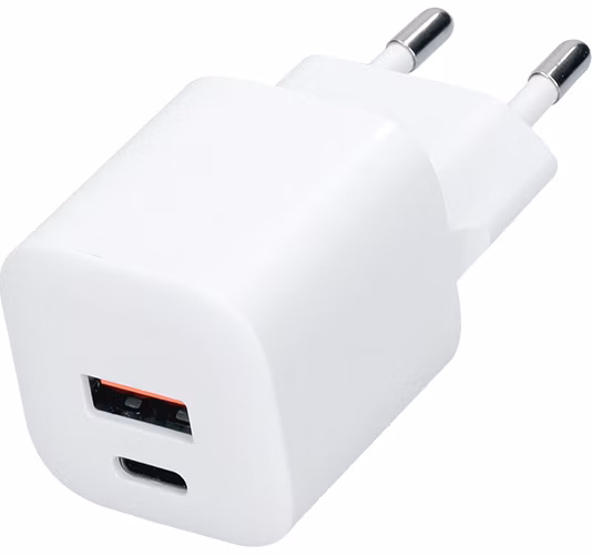 Solight USB-C + USB-A fast charger GaN 20W PD