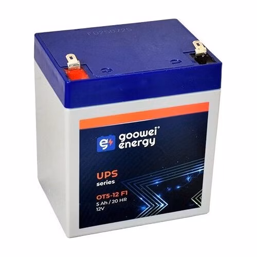 GOOWEI ENERGY Pb záložní akumulátor VRLA AGM 12V/5 Ah (OT5-12 F1), Faston 4,7 mm