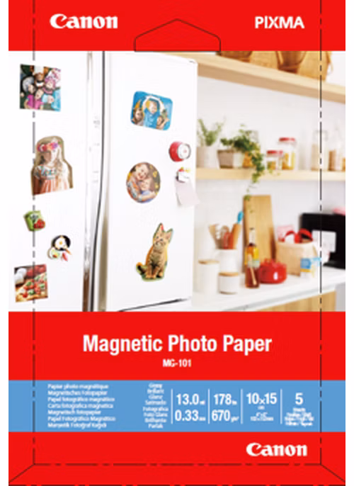 Canon fotopapír MAGNETIC PHOTO PAPER MG-101 4x6 5 listů