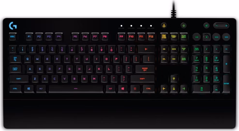 Logitech klávesnice G213 Prodigy, drátová / EN layout / černá