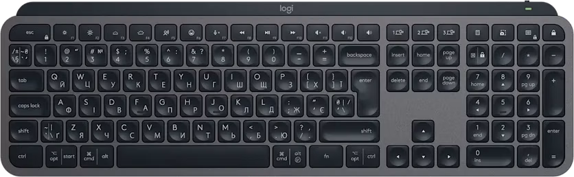 Logitech klávesnice MX keys S Graphite, SK/SK _