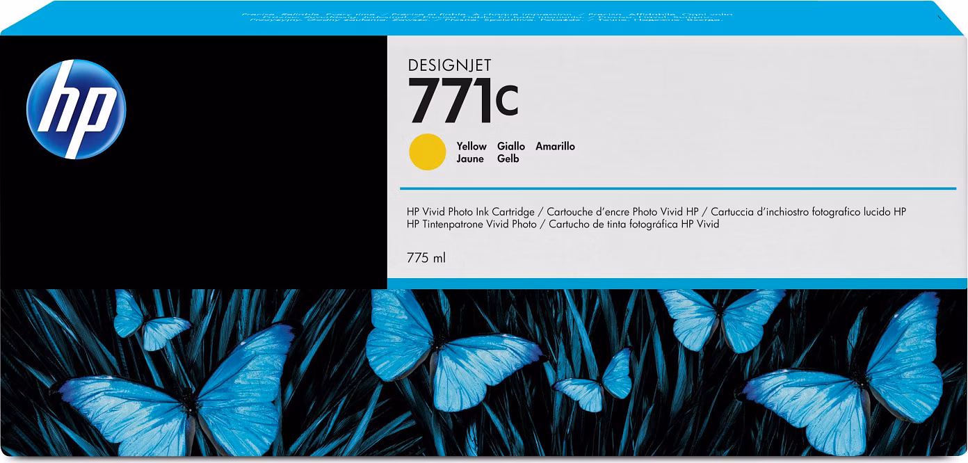 HP 771C Žlutá inkoustová kazeta DesignJet, 775 ml