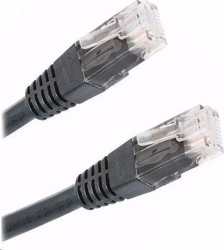 XtendLan patch kábel Cat6, UTP - 2m, čierny