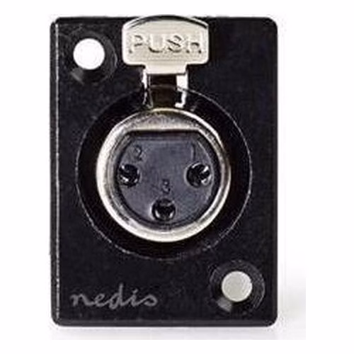 Nedis COTP15911BK - Držák skříně XLR | XLR 3pinová Zásuvka | Černá barva