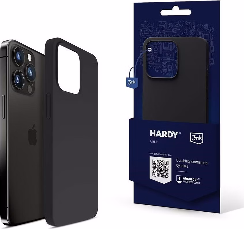3mk ochranný kryt HARDY Silicone MagCase pro Apple iPhone 16, Graphite