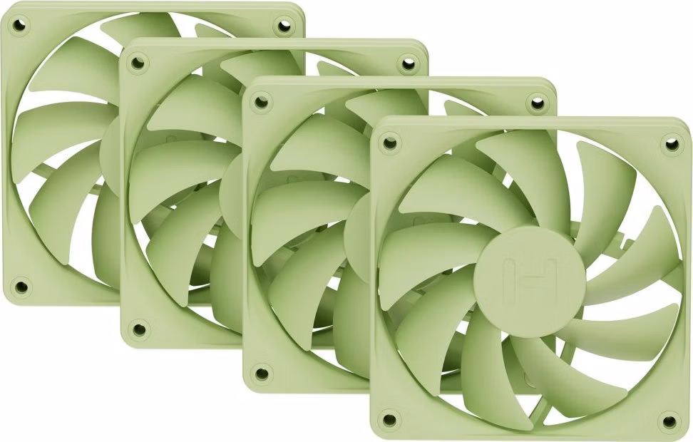 HYTE ventilátor 120mm PWM / barva Matcha Milk / 1500rpm / 72CFM / ABS / 4-pin / sada 4x ventilátor