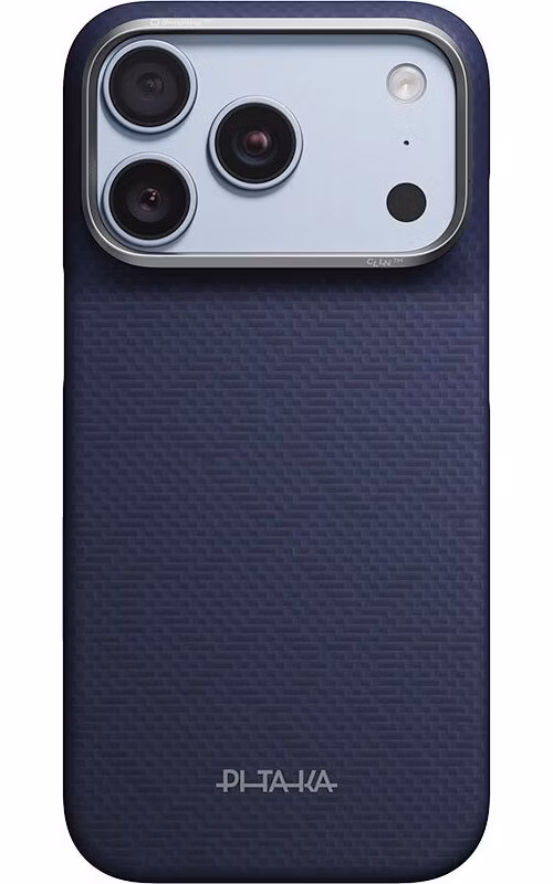 Pitaka kryt Edge Case PTK Weaving pre iPhone 18 Pro - Sapphire Blue