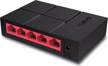Mercusys MS105G 5x10/100/1000 switch, plastic case