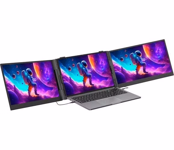 Portable monitor Blackview DCM8 Dual Screen 15.3inch 1920x1200 16:9 LCD 60Hz IPS 178 USB-C 3.1x3, sivo čierny