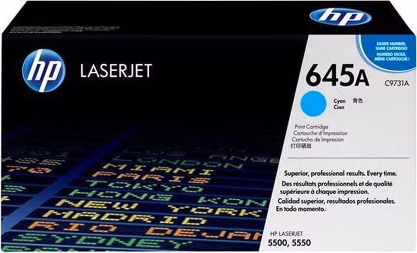 HP toner 645A/Cyan/12 000 stran