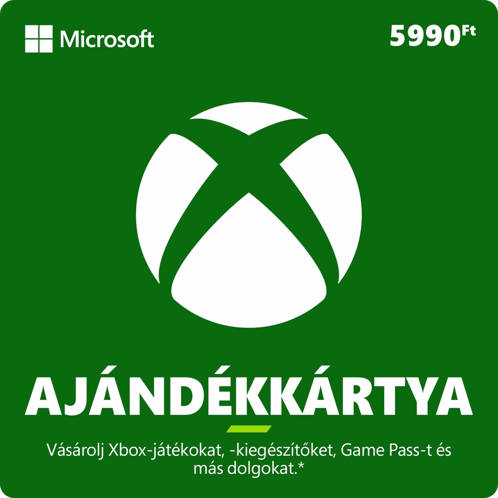 ESD XBOX - Darčeková karta Xbox 5990 HUF