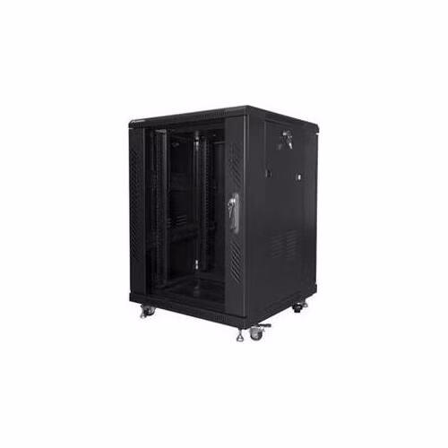LANBERG Volně stojící skříň 19" 15U/600x600 černá (RAL9004) (v rozloženém stavu)