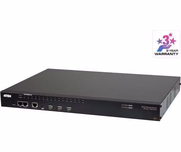 ATEN SN-0132CO 32-Port Serial Console Server dual-power (Cisco pin-outs and auto-sensing DTE/DCE function)