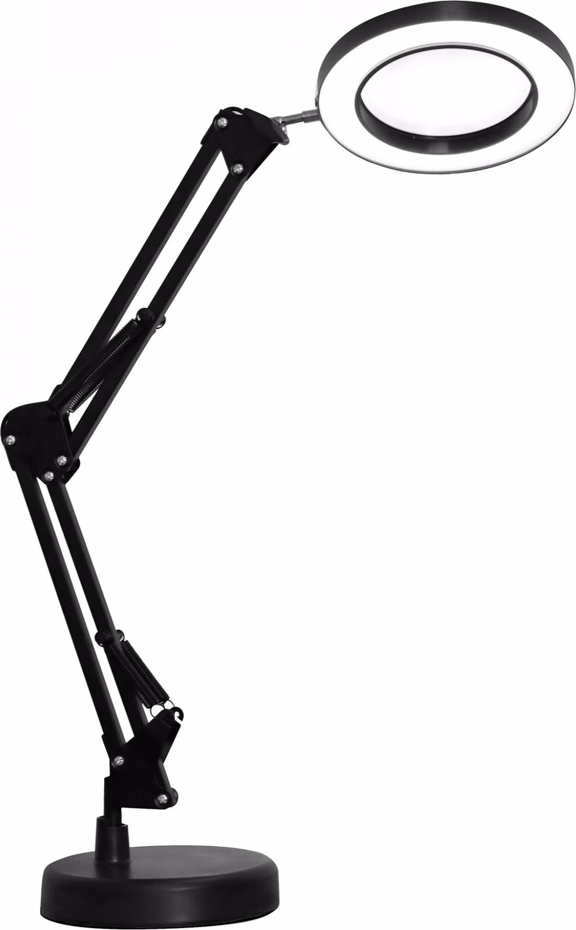 Platinet PDLD11 stolná LED lampa Magnify 10W stmievateľná s lupou, čierna