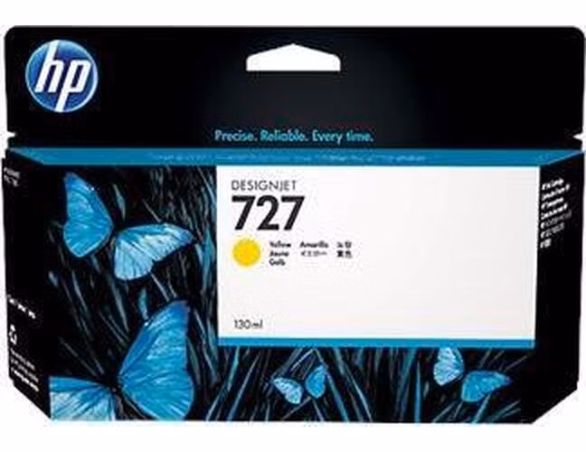 HP cartridge B3P21A (727) žlutá pro DesignJet - 130ml