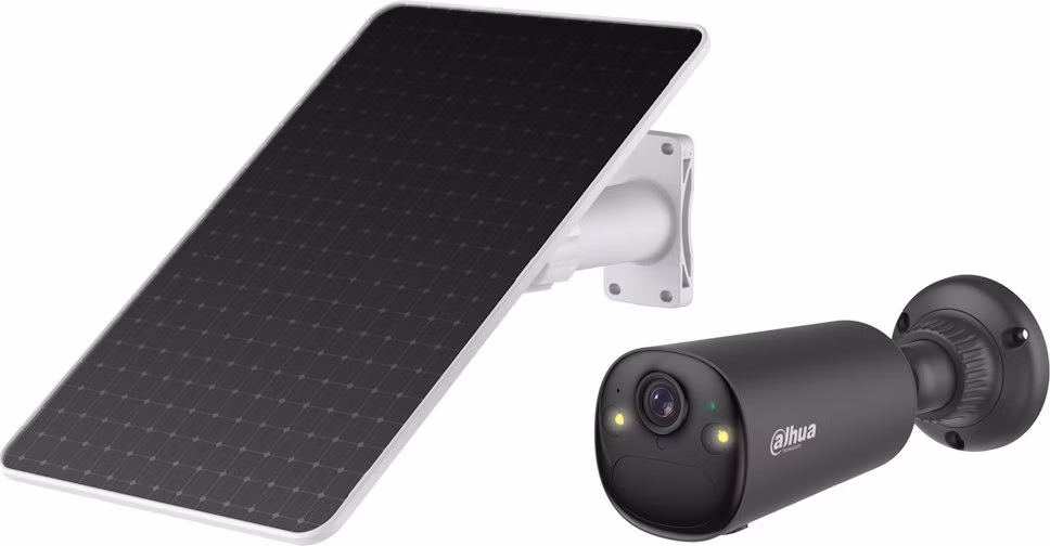 DAHUA IP kamera KIT/BF4CA-4G/ Bullet/ 4G/ 4Mpix/ objektiv 2,1mm/ H.265/ krytí IP66/ IR až 20m + 8W solární panel (černý)
