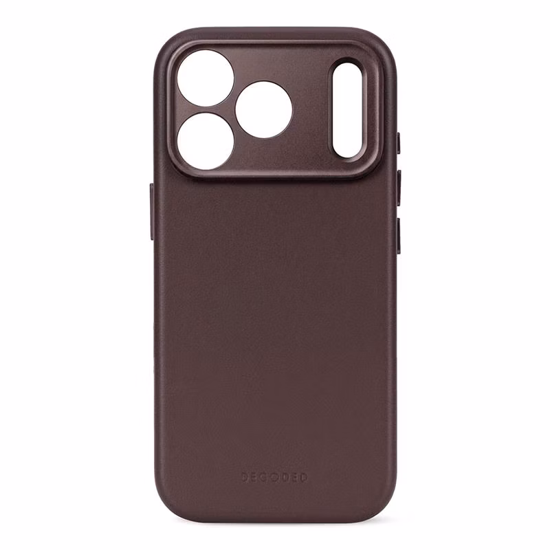 Decoded kryt Leather Case Magsafe pre iPhone 18 Pro Max - Chocolate Brown