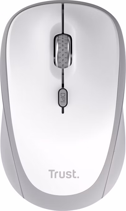 TRUST Yvi+ Multi-Device/Kancelářská/Optická/1 600 DPI/USB+BT/Bílá