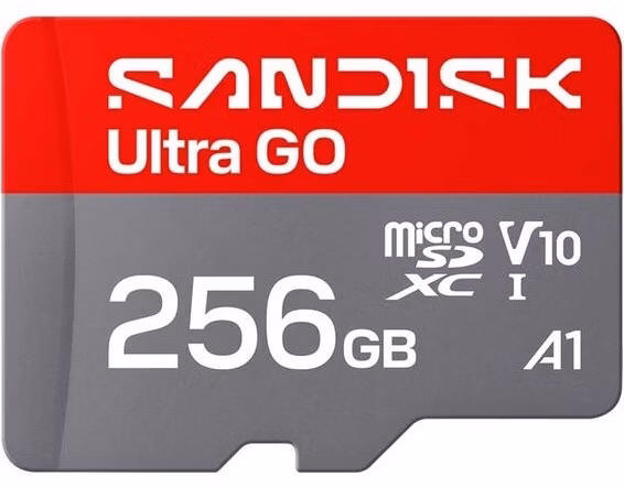 SanDisk Ultra GO microSDHC UHS-I Card 256GB MicroSD 190MB/s Read Full HD video