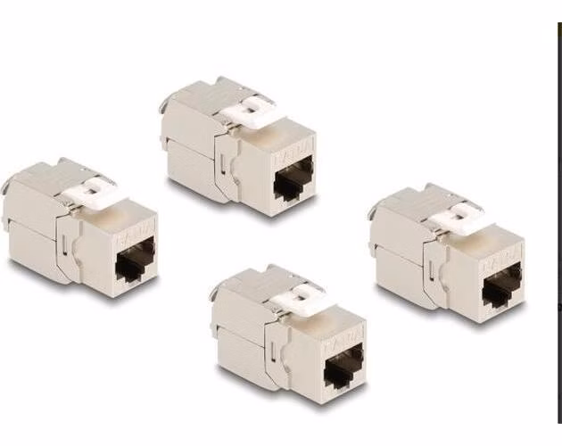 Delock Keystone Modul RJ45 jack Cat.6A STP 4 ks