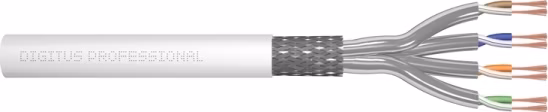 Digitus CAT 7 S-FTP PiMF flex RAW kabel AWG 26/7, LSZH, 500 m, barva šedá