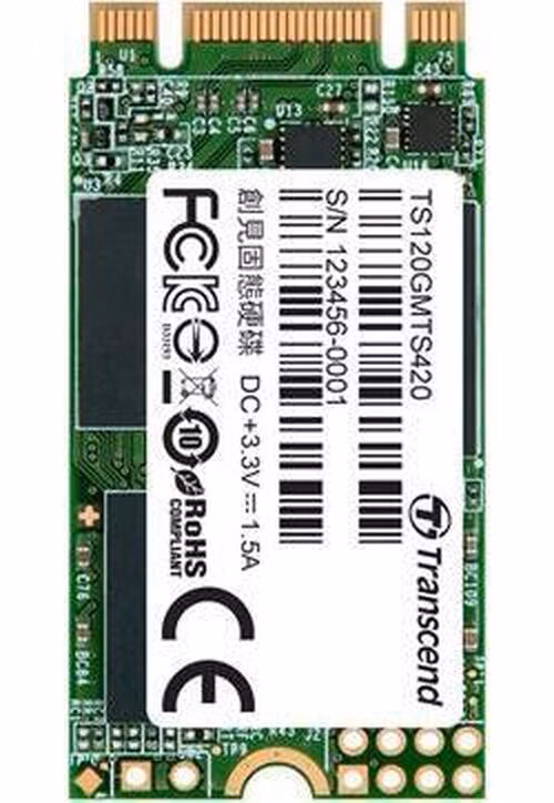 TRANSCEND MTS420S 120GB SSD disk M.2 2242, SATA III (3D TLC), 500MB/s R, 350MB/s W