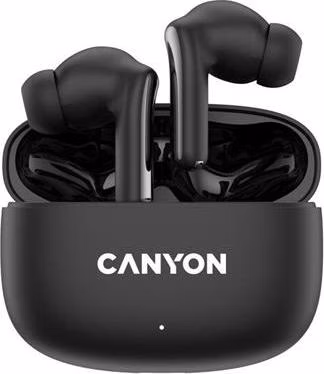 Canyon OnGo 9, TWS-9 True Wireless Stereo BT 4.4 slúchadlá do uší, 6 + 24h výdrž, nabíjacia stanica v kazete, čierne