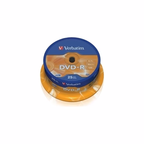 VERBATIM DVD-R(25-balenie)Vreteno/bežný maloobchod/16x/4.7GB