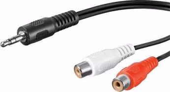 PremiumCord Kabel Jack 3.5mm-2xCINCH M/F 1,5m