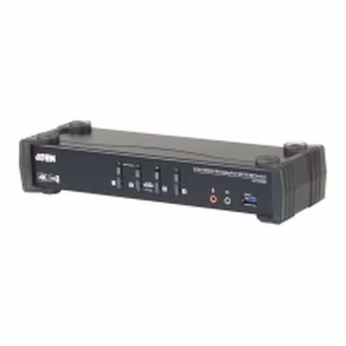 ATEN 4-Port USB3.0 4K DisplayPort KVMP Switch with Built-in MST Hub