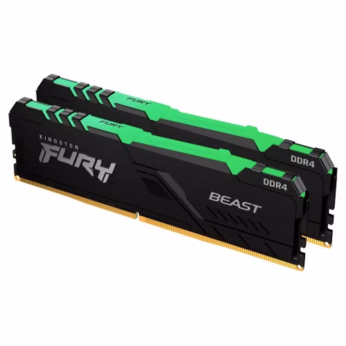 Kingston FURY Beast/DDR4/32GB/3600MHz/CL18/2x16GB/RGB/Black