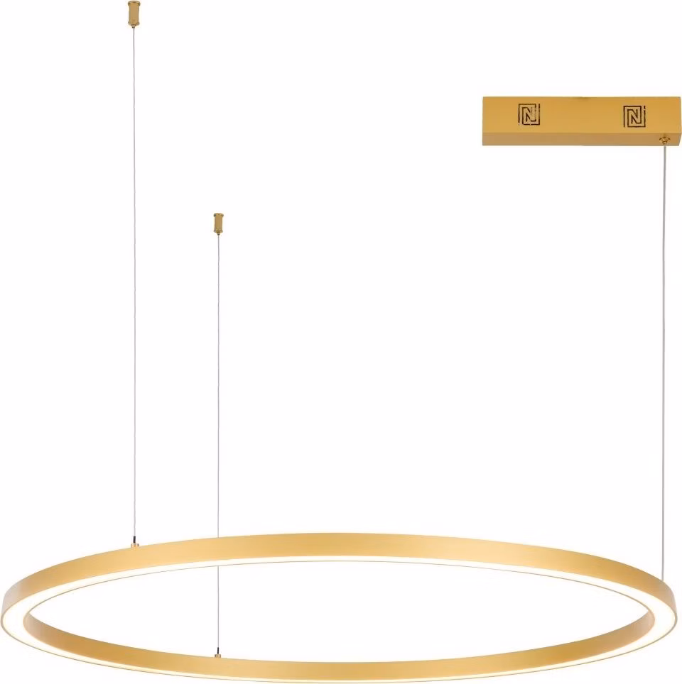 POŠKOZENÝ OBAL - IMMAX NEO FINO NEW SMART závěsné svítidlo 1 kruh, 80cm, 60W, zlaté, Zigbee 3.0, TUYA