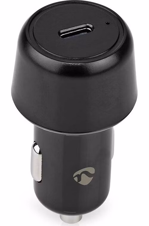 NEDIS nabíječka do auta/ 30 W/ 12 - 24 V DC/ 3.0 A/ USB-C/ automatická volba napětí/ černá