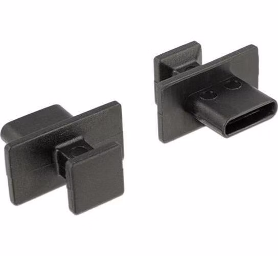 Delock Prachová záslepka pro USB Type-C™ samice s velkým uchopením 10 kusů černá