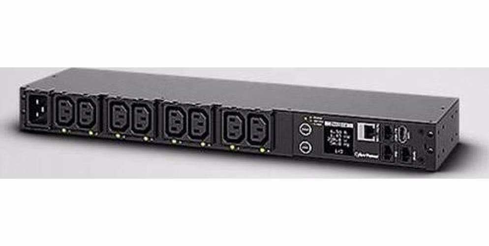CyberPower RackMount spínané PDU s měřením zásuvek, C20->8x C13,16A,1U