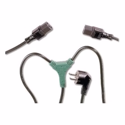 Digitus Napájecí kabel rozbočovací Y, CEE 7/7 (Typ-zastrčka) - 2x C13, 1,7 m, H05VV-F3G 1,0qmm / 0,75qmm, bl