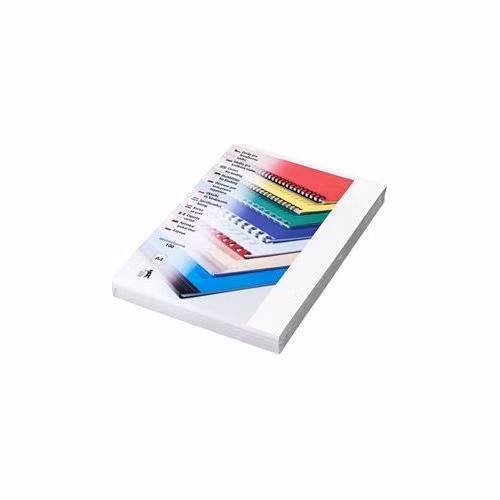EUROSUPPLIES vazací desky (kryt) Chromo/ formát A4/ bílý/ 100 pack