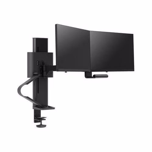 ERGOTRON TRACE Dual Monitor Mount (matte black), stolní posuvné rameno pro 2 monitry až 27", černé