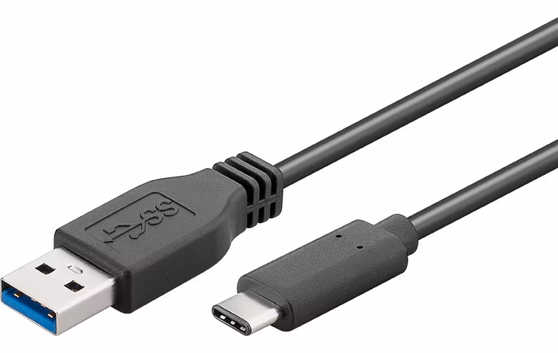 PremiumCord Kabel USB 3.1 konektor C/male - USB 3.0 A/male, černý, 2m