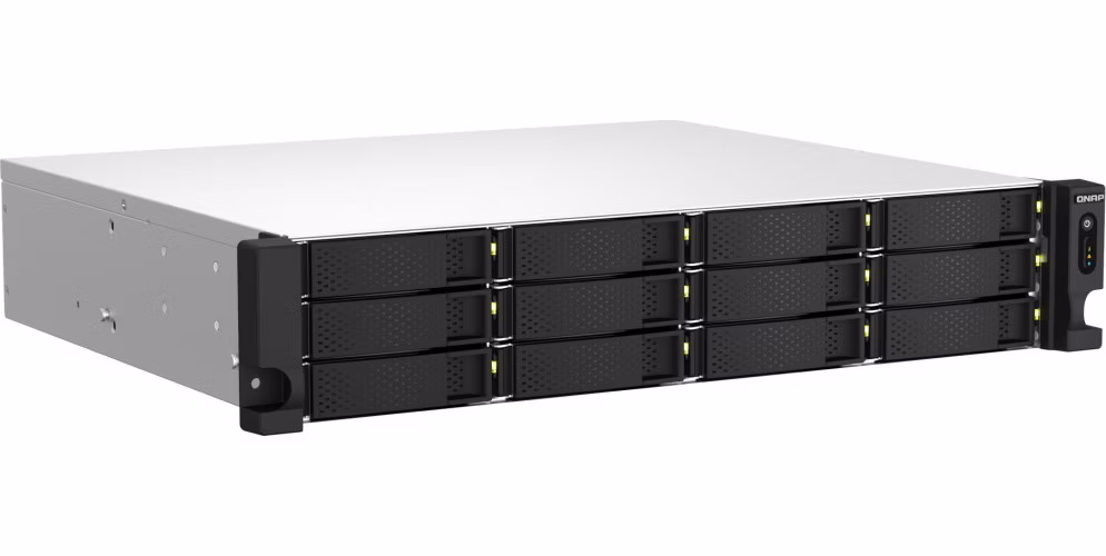 QNAP TS-1264U-RP-8G 12x SATA, 8GB RAM, 2x 2,5GbE, 1x PCIe, 1x HDMI, 4x USB, 2x zdroj