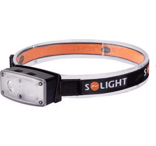 Solight LED čelové nabíjacie svietidlo, 100lm, sensor, Li-Ion